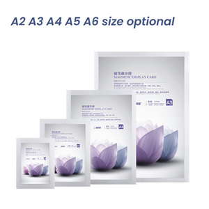 Vàng Bạc Màu Xanh Lá Cây Màu Vàng Màu Xanh Khung Mềm PVC A4 Nhựa Từ Tài Liệu Chủ Cho Tường Dán Nộp Hồ - Product Image 4