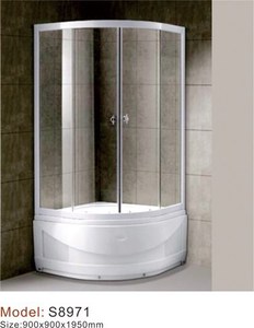 Haute qualité salle <span class=keywords><strong>de</strong></span> bain dessins simples aluminium profil vélin verre <span class=keywords><strong>cabine</strong></span> <span class=keywords><strong>de</strong></span> <span class=keywords><strong>douche</strong></span> - Product Image 5