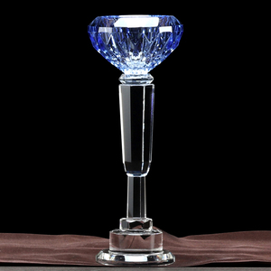 Alta calidad cristalina clara trofeo del <span class=keywords><strong>Super</strong></span> Bowl Diamond crystal clear trofeo taza de elite - Product Image 3