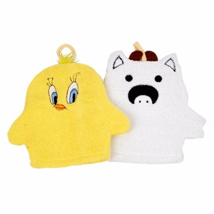 Groothandel Cartoon Dier Vorm Baby <span class=keywords><strong>Kids</strong></span> Body Scrubs Wassen Douchebad Exfoliërende Handschoen - Product Image 1