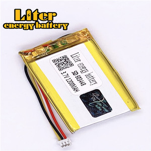 Connector 1,5-3 p 3,7 V 603448 1200 mAh rechargeable LiPo battery solar Li ion polymer lithium battery with PCM - Product Image 2