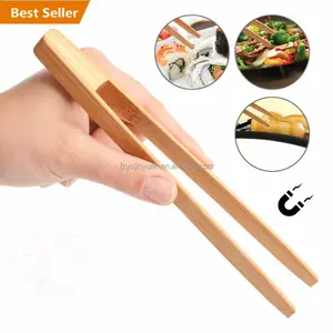 Mini pinzas para alimentos clip estilo de arte y artesanía pan de cocina de bambú pinzas de usar la función de pinzas