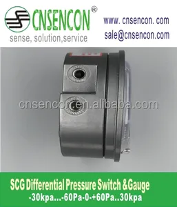 Air Low Differential Pressure Gauge SCG for blood pressure and respiratory pressure in health care equipment