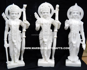 Estatua de Ram Darbar en Mármol Blanco - Product Image 1