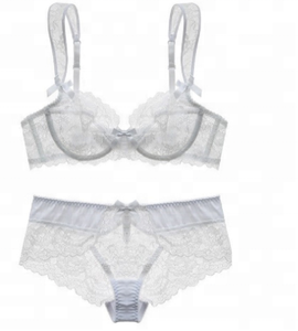 Venda quente Europeu e EUA Mercado Senhoras Sexy Inner Wear Roupa Interior Sutiã Net Calcinha Set Oco Mulheres Maduras Sexy Lingerie - Product Image 5