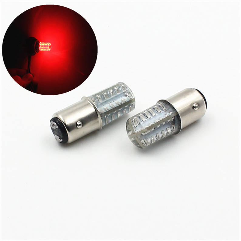 2 X 6V 6 Volt Red LED Car Bulb 1157 BAY15D Light Stop/Tail/Stop/Reverse Lamp DC - Foto 8