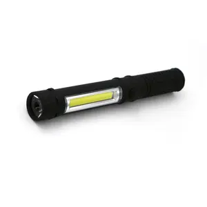 Pen Style ABS Kunststoff 3W COB LED Starke magnetische Arbeits leuchte Batterie Mini LED Taschenlampe Pocked Cob tragbare LED Arbeits leuchte