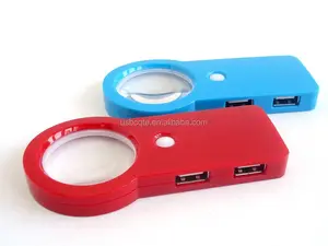 China lupa portátil Hub USB 2.0 4 Ports Kits USB Hub