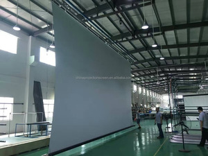 Écran de projection motorisé pour projecteur de <span class=keywords><strong>plafond</strong></span> en fibre de verre blanche de haute qualité 16:9 400 pouces 16:9 pour la maison, format disponible - Product Image 2