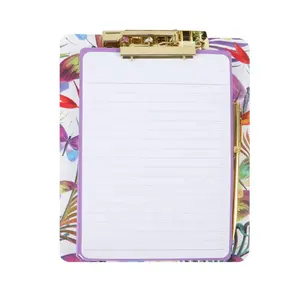 Office custom Butterfly series Magnetic paper Pad Clipboard with storage