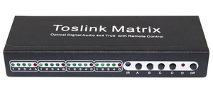 <span class=keywords><strong>Matriz</strong></span> de Conmutación de Audio Digital Óptica Toslink 4x4 - Product Image 4