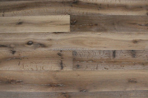 Revêtement de sol en bois de chêne <span class=keywords><strong>fumé</strong></span>, brossé et acier inoxydable - Product Image 2