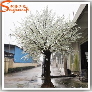 Arbre en tissu artificiel avec des branches lumineuses en fleurs de <span class=keywords><strong>cerisier</strong></span> japonaises blanches à LED, à <span class=keywords><strong>vendre</strong></span> - Product Image 4