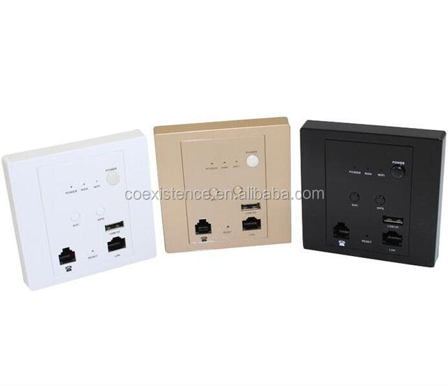 In wall Wireless AP/Router With POE, wifi wall socket mount access point