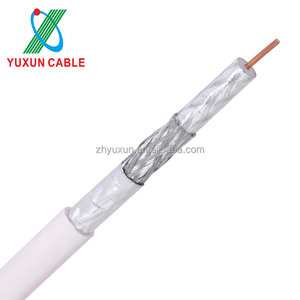 Doble TRI/Quad escudo Blanco/Negro TV <span class=keywords><strong>coaxial</strong></span> <span class=keywords><strong>RG</strong></span>-11 <span class=keywords><strong>RG</strong></span>-<span class=keywords><strong>6</strong></span>/<span class=keywords><strong>U</strong></span> cables - Product Image 4