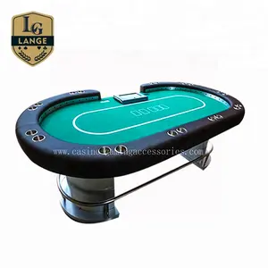 Casino Chất Lượng Deluxe Bean Kích Thước Poker Bảng Với Cup Holders