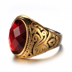 Nhẫn Nam Bằng Thép Không Gỉ Phong Cách Mới Tên Thiết Kế - Product Image 3