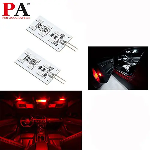 Placa led para substituição, placa com módulo pcb led vermelho para carro modelo europeu led vag