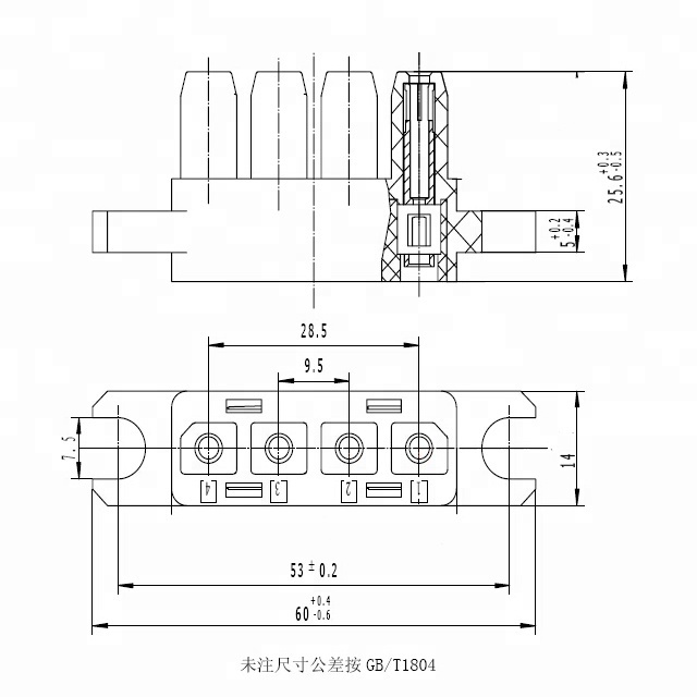 Connecteur Photovoltaïque Anti-retour 1000V 30A - Indice IP67 - Cuivre - UL94-V0