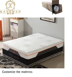 10 Inch Traagschuim Matras Groothandel Fabriek Direct Comprimeren Roll Verpakking Latex Visco Gel Traagschuim Matras In Een Doos