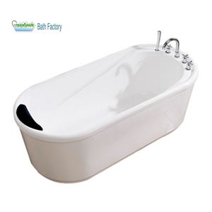 Bañera de ducha elíptica blanca y acrílica <span class=keywords><strong>para</strong></span> <span class=keywords><strong>dos</strong></span> <span class=keywords><strong>personas</strong></span>, gran bañera duradera de 1500mm, hermoso, CE Canadá - Product Image 1
