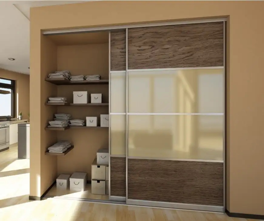 最新の寝室用家具デザインキッチンキャビネットとPVCワードローブ