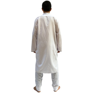 Pure Color Polyester Malay Muslim <strong>Man</strong> <strong>Robe</strong> - Product Image 3