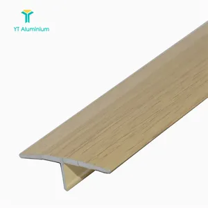 टी-पट्टी ट्रिम एल्यूमीनियम Woodlike दहलीज के लिए 26mm मंजिल विभक्त पट्टी