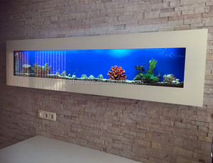 Kunstmatige Wandmontage <span class=keywords><strong>Aquarium</strong></span> <span class=keywords><strong>Aquarium</strong></span> In Roestvrij Staal En Gehard Glas - Product Image 6