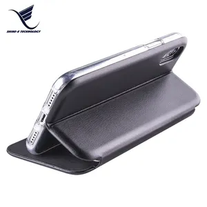 Pu Leather Flip Wallet Card Holder Magnetic Full Protection Mobile Accessories Phone Case for iphone Xs Xr Xs Max