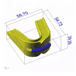 Protège-bouche en Latex avec boîte en plastique, 2 pièces, protection buccale pour le Football, le basket-ball, le Rugby, sport, 2022