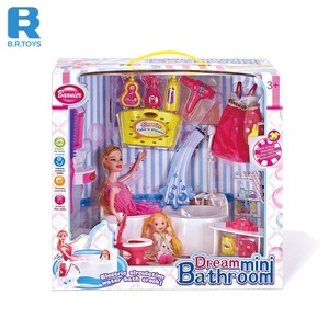 Ensemble de jeu de poupée de bain de 11,5 pouces en gros avec shampoing, gel douche et jouets de baignoire pour enfants - Product Image 3