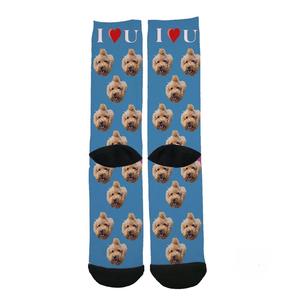 Pas de MOQ, chaussettes personnalisées avec <span class=keywords><strong>photo</strong></span>, chaussettes pour bébé, animal de compagnie, chien, enfants, chaussettes avec <span class=keywords><strong>photo</strong></span> - Product Image 4