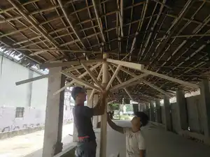 Fait main de haute Qualité parapluie de chaume synthétique pour le divertissement en plein air