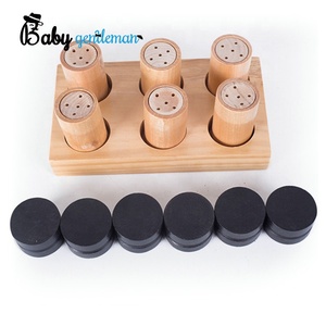 Compito di smistamento Montessori di legno profumo che sente l'odore scatole per chidren Z12064F - Product Image 4