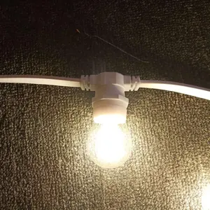 2018 100m de cabo de borracha de PVC liso rodada 65 ip à prova d' água cinto de decoração ao ar livre luzes led festão luz led férias