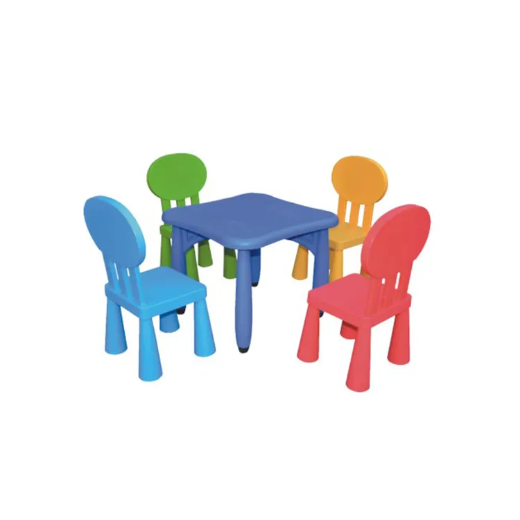 2018 kleuterschool Kids goedkope plastic stoel en tafel voor hete koop