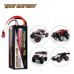 Vant 4S <span class=keywords><strong>Lipo</strong></span> 배터리 14.8V <span class=keywords><strong>7600mAh</strong></span> 75C 하드 케이스 Deans 커넥터 RC 자동차 보트 트럭 헬리콥터 비행기 - Product Image 4