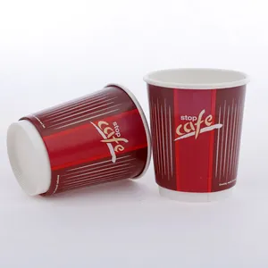 Paper Material and Beverage Use double wall disposable coffee paper cups for hot drinking