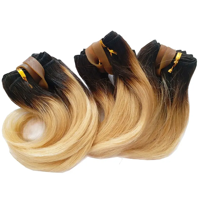 Best Selling Short Wavy Human Hair Extension Virgin Brazilian Ombre Color Hair Products for Black Women