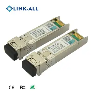 Link-all DWDM EML 레이저 10 그램 80 키로메터 SFP + DWDM transceiver 와 DDM
