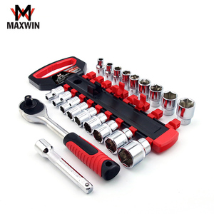 MAXWIN 20 Unids CR-V Juego de Llaves de Vasos Mecánico Profesional 1/2 Llave de Trinquete - Product Image 3