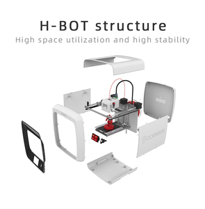 เครื่องพิมพ์สามมิติ COBEES III KLF003 ประกอบเสร็จสมบูรณ์ 100% โครงสร้าง H-Bot ความแม่นยำสูง ใช้งานง่าย ระบบ FDM ได้รับการรับรองมาตรฐาน CE แบบ Flatbed สำหรับการศึกษา - Product Image 2