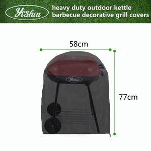 Heavy Duty Outdoor <strong>Kettle</strong> Barbecue Decorative Round <strong>Bbq</strong> Grill <strong>Covers</strong> - Product Image 2