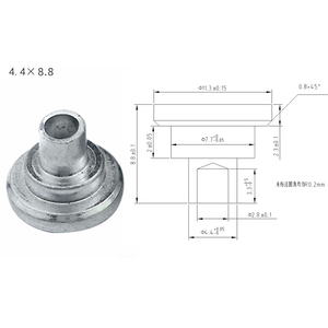 Personnalisé solide portable attache à tête plate <span class=keywords><strong>rivet</strong></span> semi-tubulaire - Product Image 3