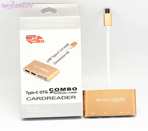 5 Trong 1 USB-<span class=keywords><strong>C</strong></span> USB 3.1 Loại <span class=keywords><strong>C</strong></span> Hub Với Đầu Đọ<span class=keywords><strong>c</strong></span> Thẻ USB3.0 Đa Spliter Đối Với MacBook Pro Không Khí Loại <span class=keywords><strong>C</strong></span> OTG Hub Combo - Product Image 5