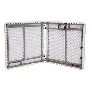Bàn Gấp Nhựa <span class=keywords><strong>5ft</strong></span> Màu Trắng Ngoài Trời, Bàn Gấp Nhựa Đúc Thổi HDPE Có Thể Gấp Lại 180 - Product Image 2