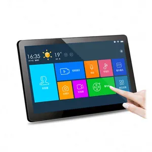 Cerdas Dinding Mount Tablet 18.5 Inci Layar Sentuh Android POE Tablet dengan Wifi Ethernet Port