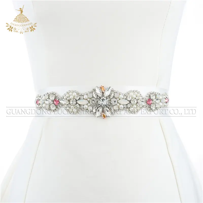 Hot Sale Braut Diamant Strass Kristall Kette Trimmen Applikation für Frauen kleider