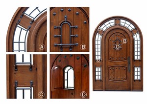Puerta Arqueada de Hierro Forjado para Jardín <span class=keywords><strong>Exterior</strong></span> de Casa, Hermosos Diseños de <span class=keywords><strong>Puertas</strong></span> de Bodega Estilo Speakeasy - Product Image 3